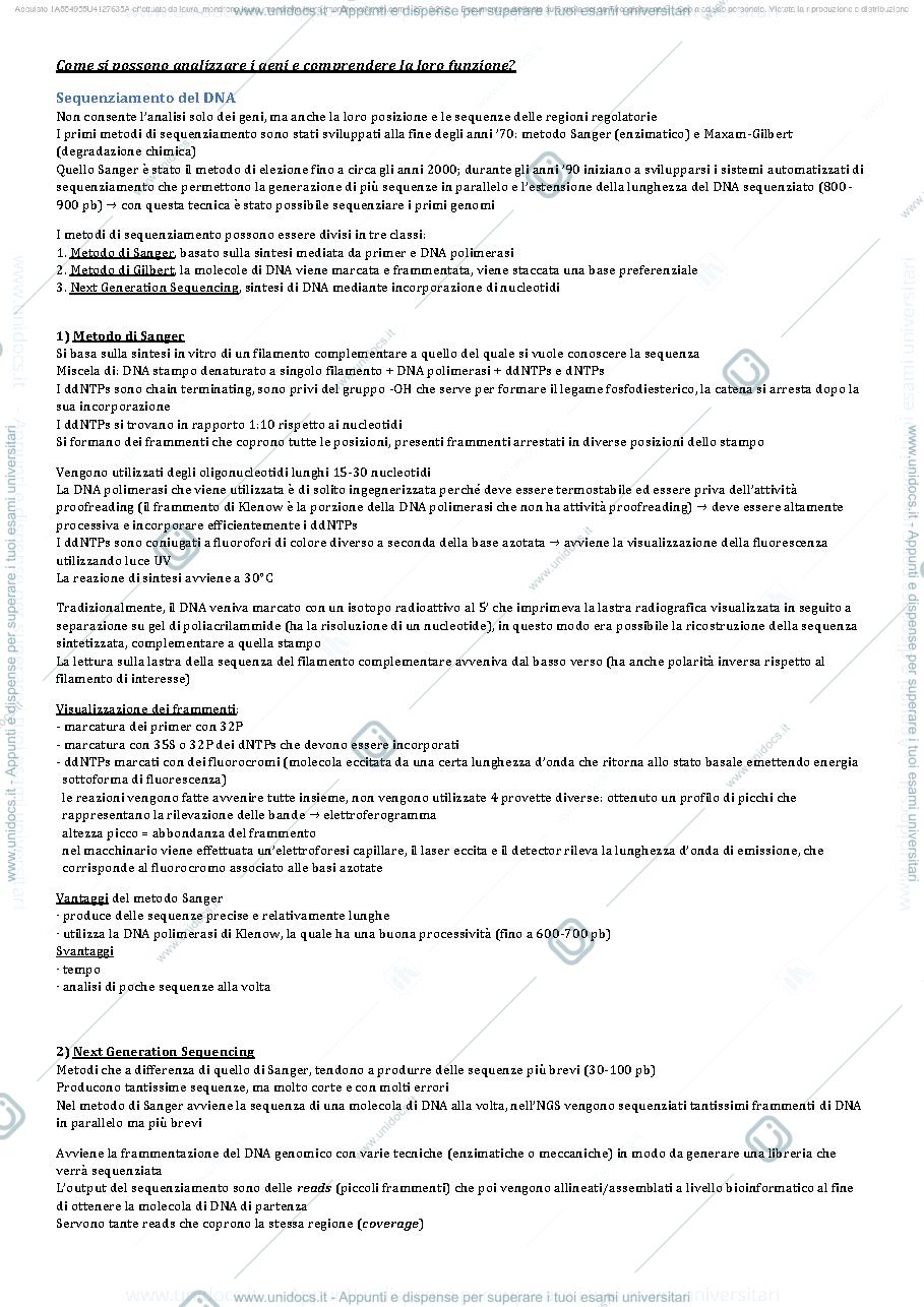 Anteprima pagina 1 — Biologia molecolare degli eucarioti