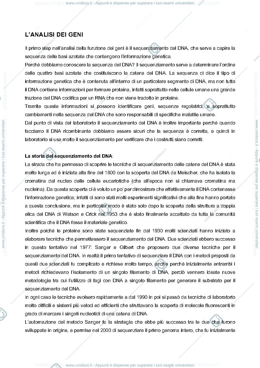 Anteprima pagina 1 — Biologia molecolare degli eucarioti