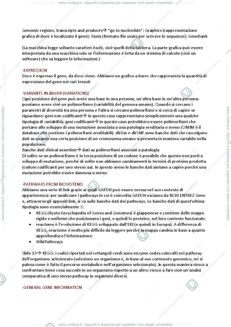 Anteprima pagina 3 — bioinformatica ramazzotti