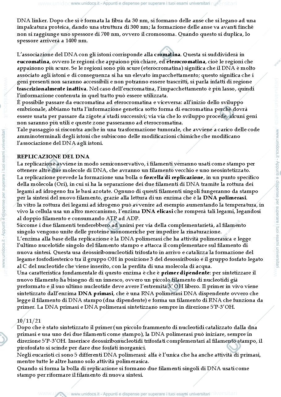 Anteprima pagina 3 — Biologia Molecolare 1 