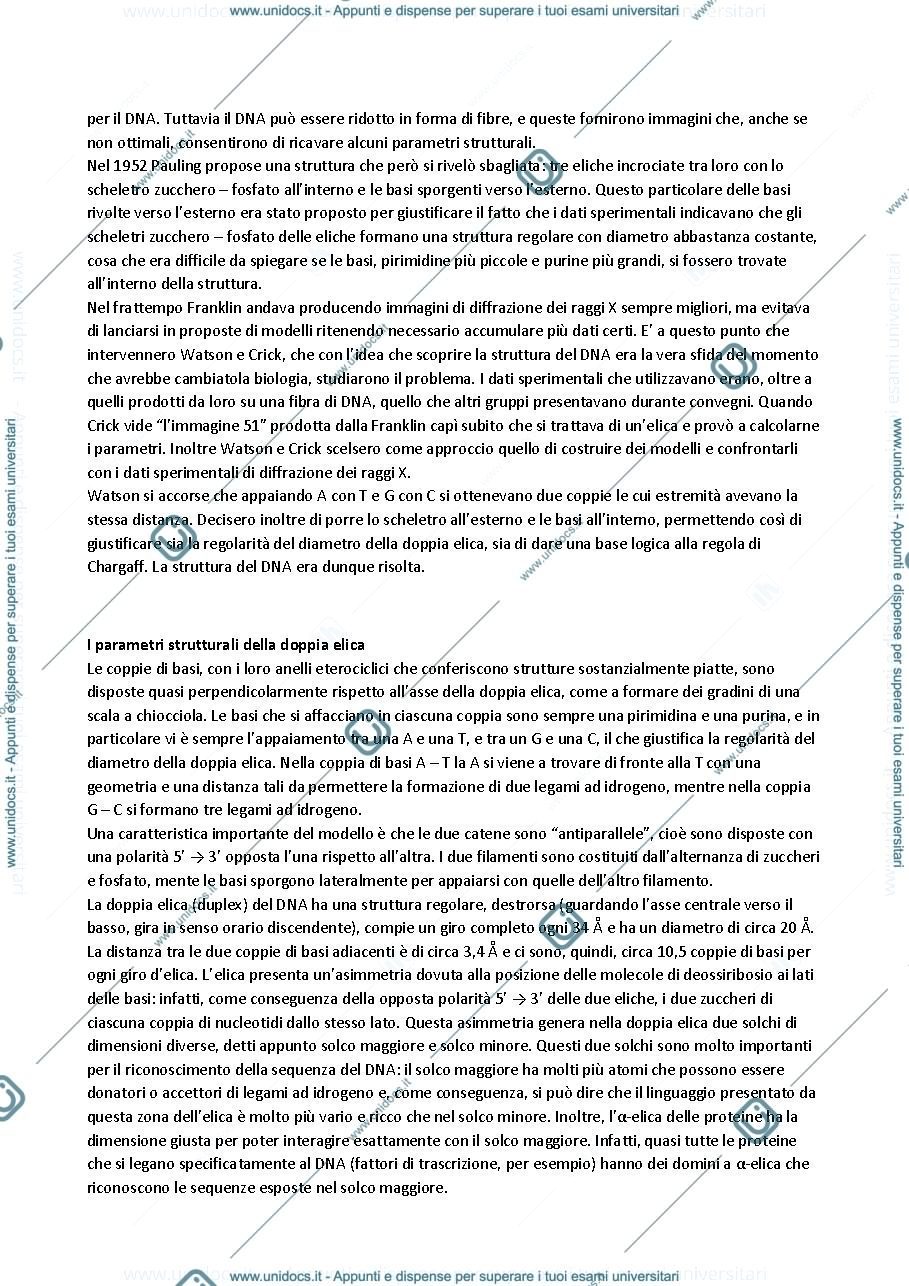 Anteprima pagina 5 — Biologia Molecolare - Prof Soriano