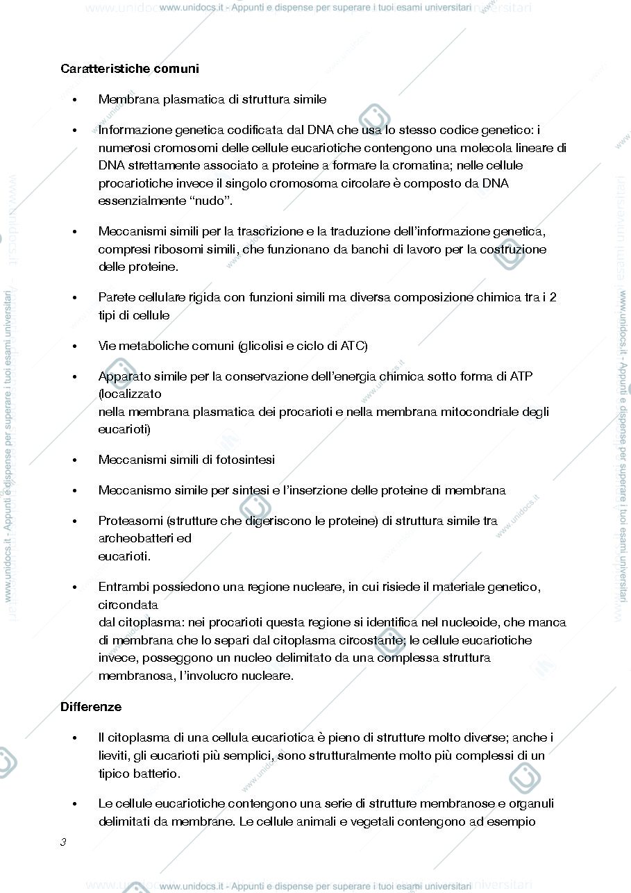 Anteprima pagina 3 — appunti biologia