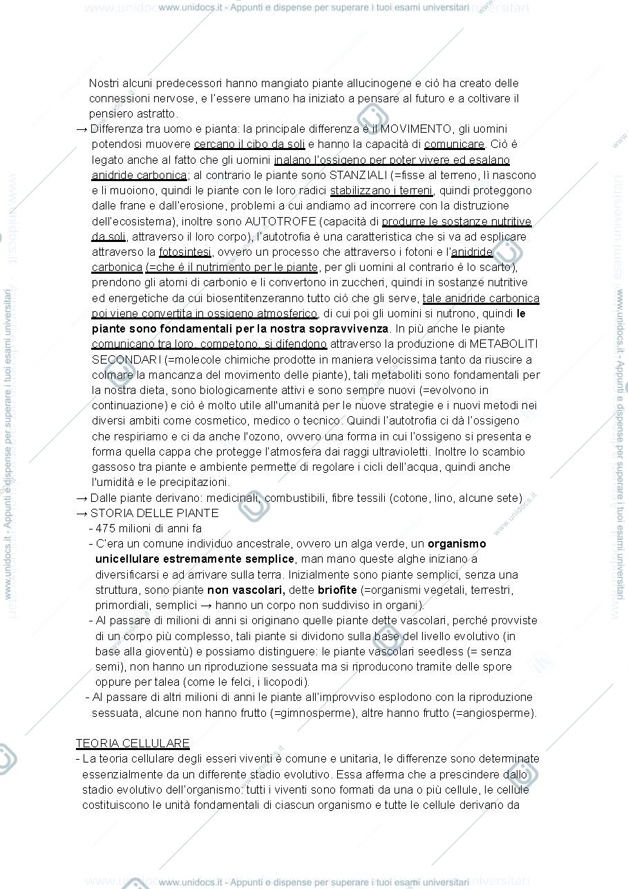 Anteprima pagina 3 — Appunti biologia vegetale 