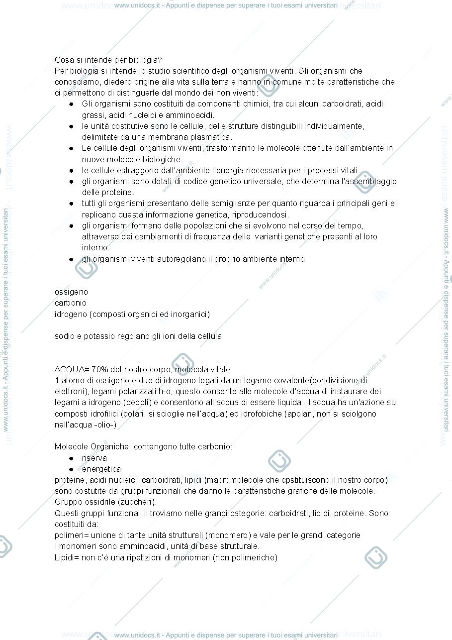 Anteprima pagina 1 — Biologia Animale 