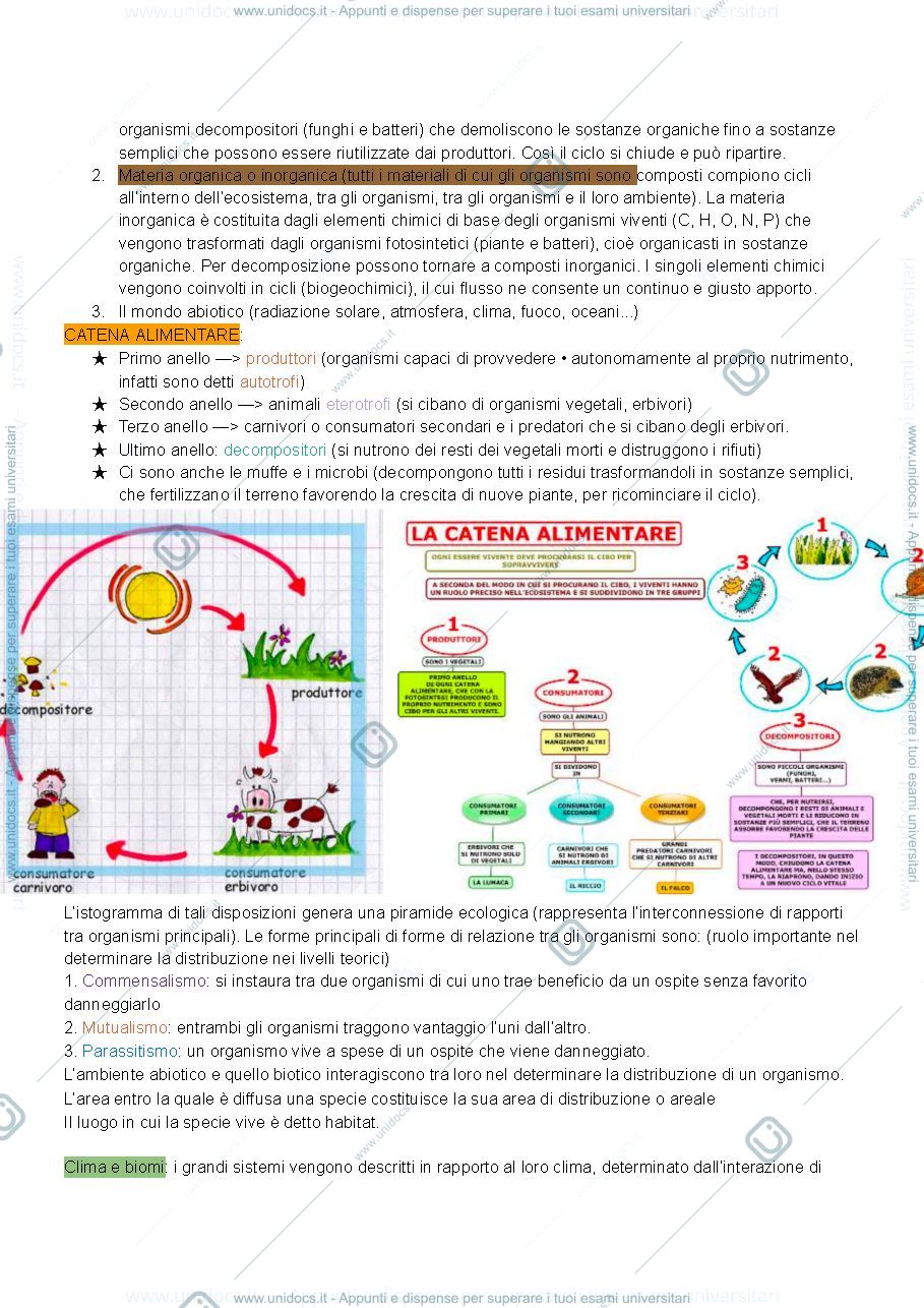 Anteprima pagina 1 — Appunti di biologia pt.2