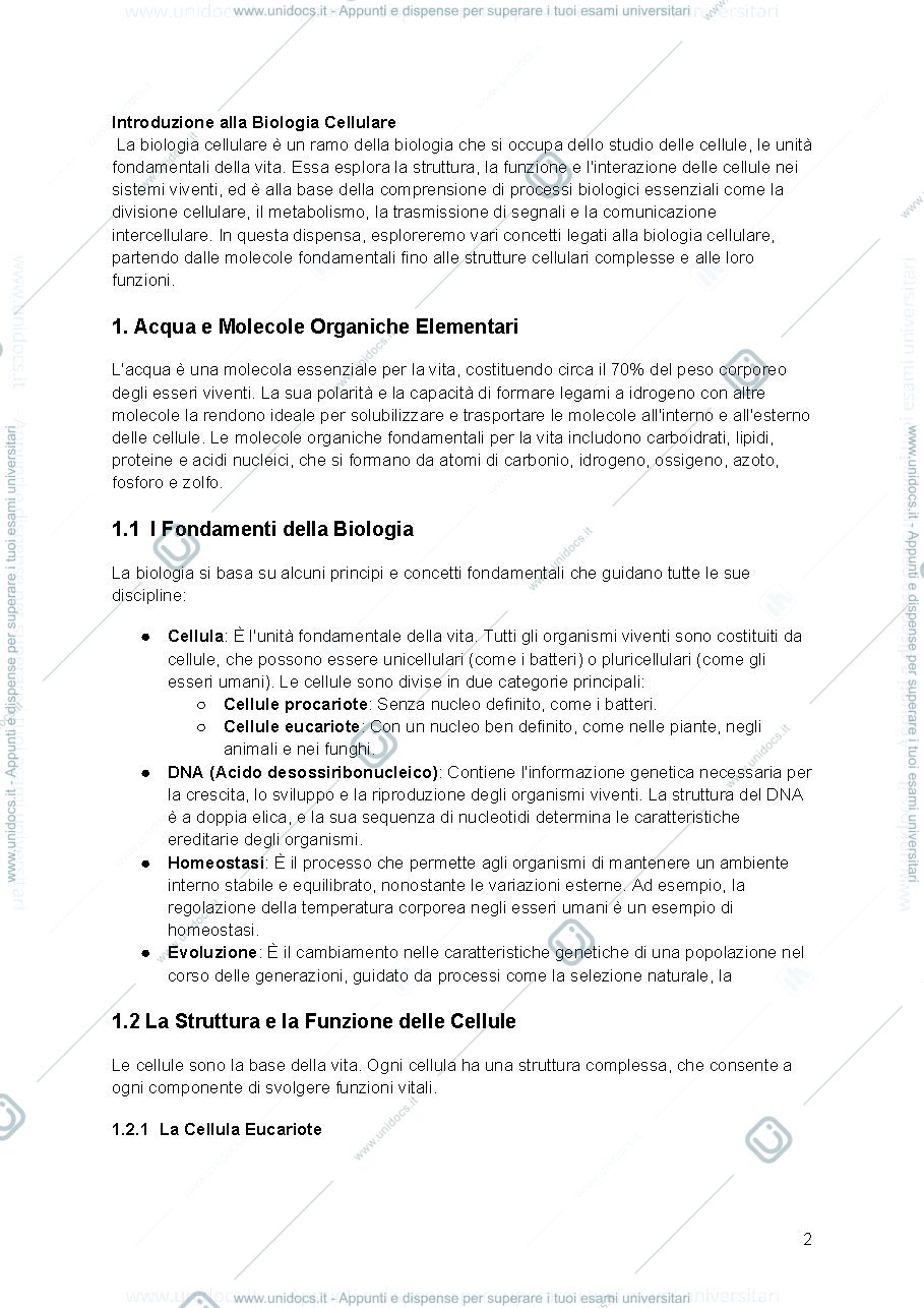 Anteprima pagina 2 — BIOLOGIA