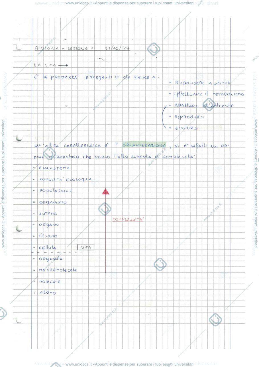 Anteprima pagina 2 — APPUNTI DI BIOLOGIA