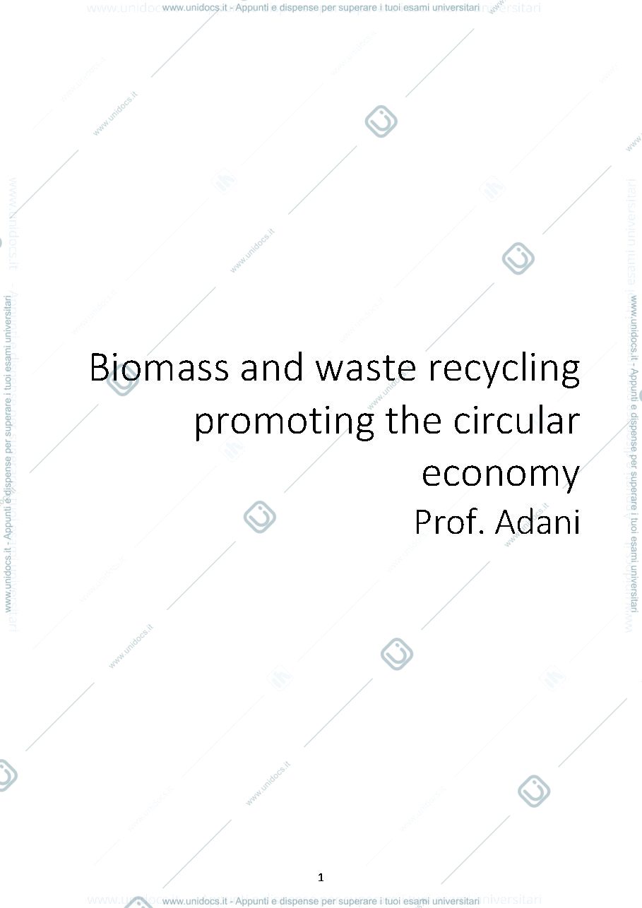 Anteprima pagina 1 — biomass and waste recycling promoting the circular economy
