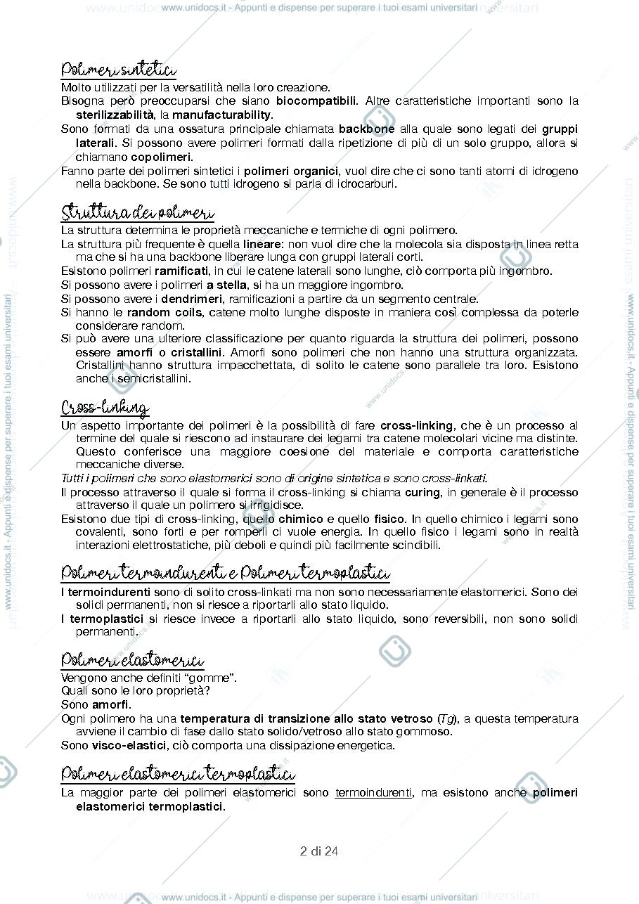 Anteprima pagina 2 — riassunto del programma 