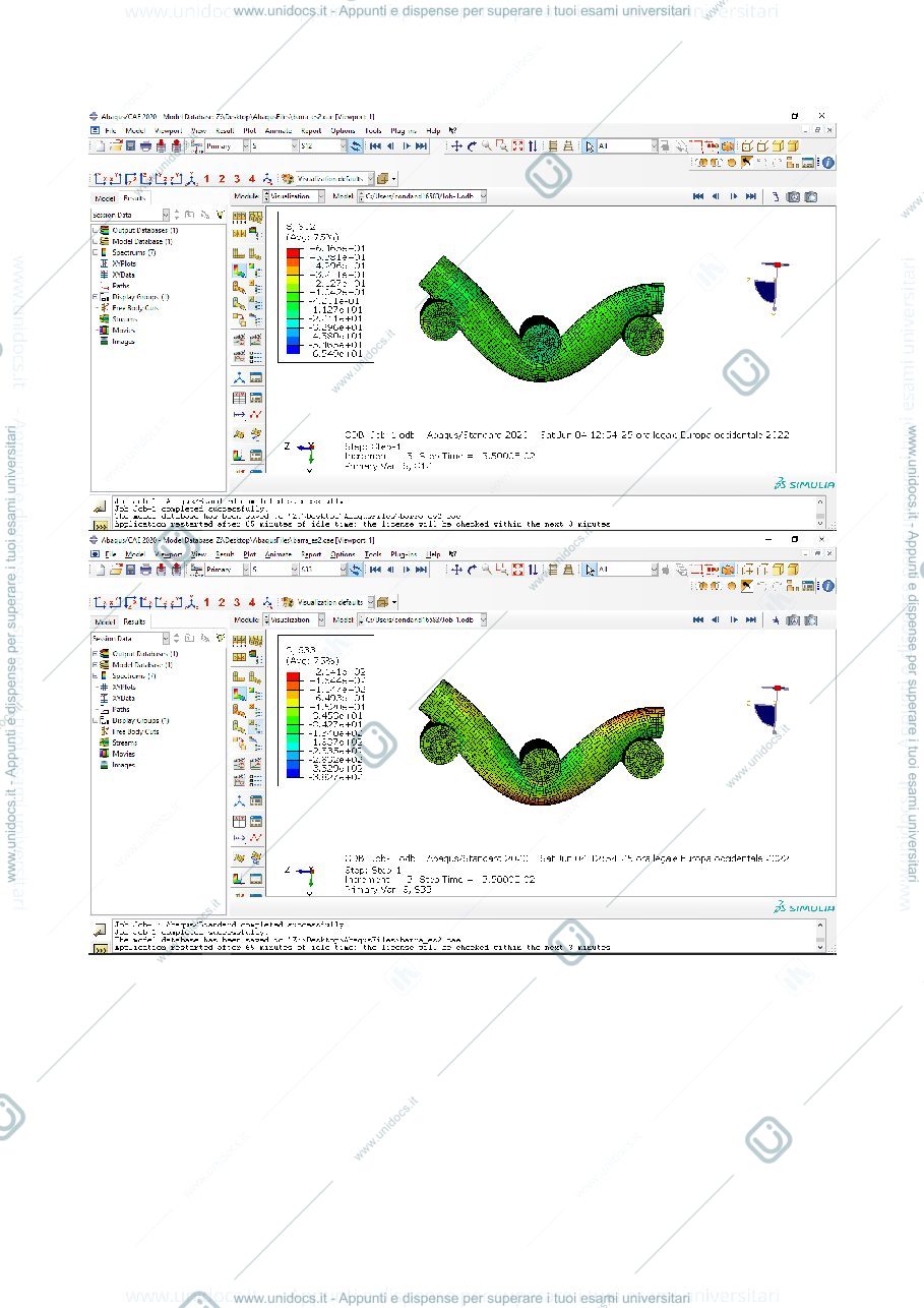Anteprima pagina 2 — Esercitazione numero 2 abaqus Carniel