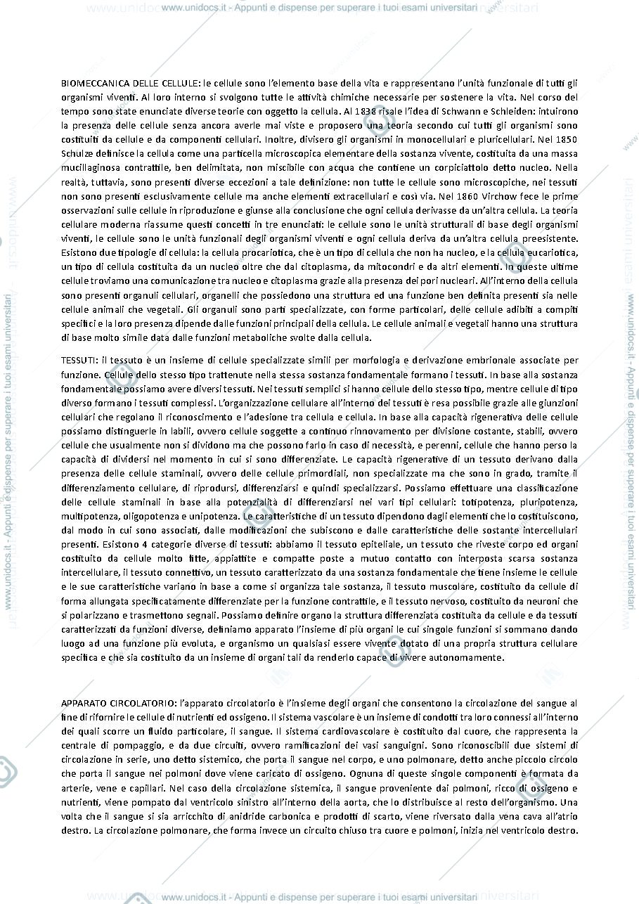 Anteprima pagina 1 — Biomeccanica