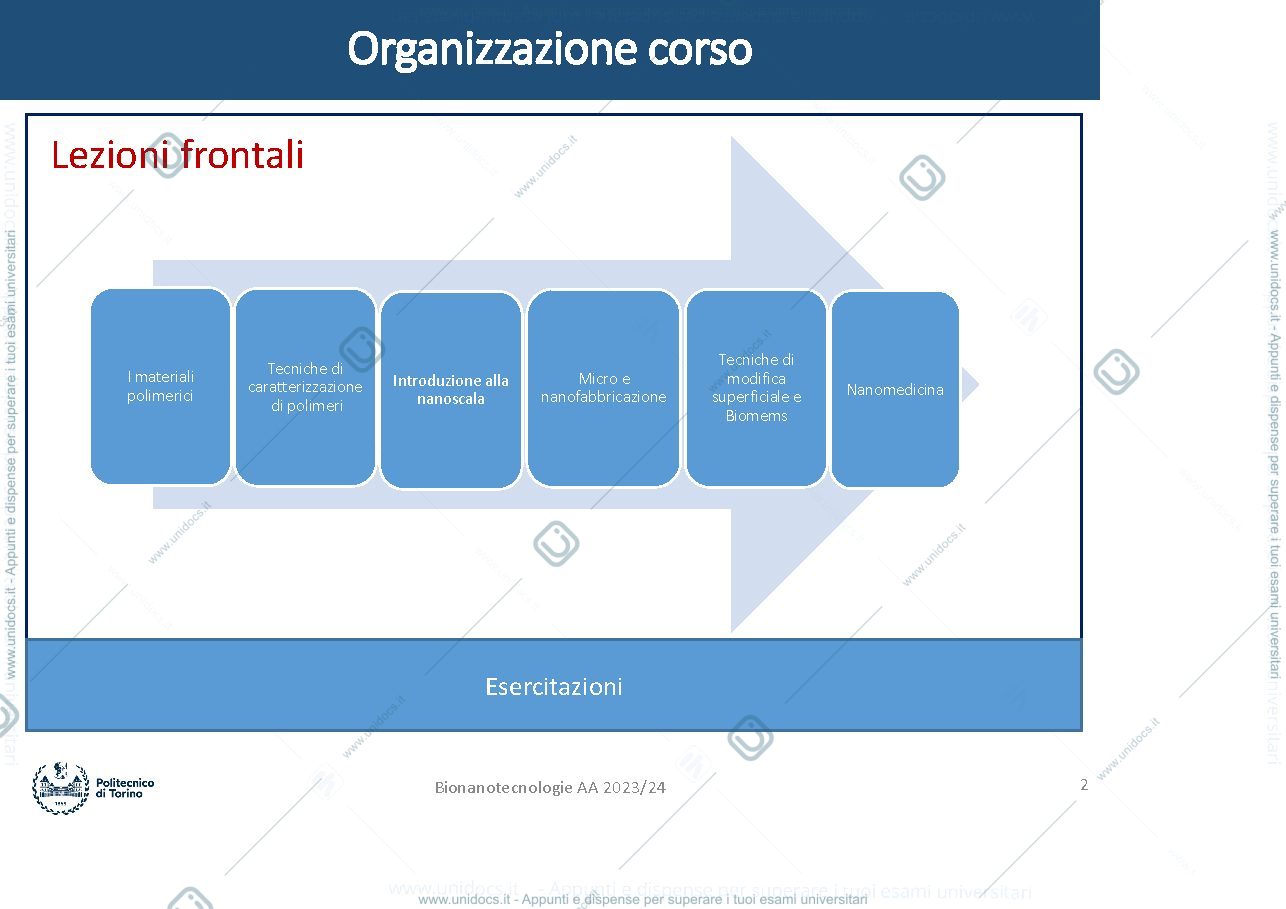 Anteprima pagina 2 — appunti di bionanotecnologie