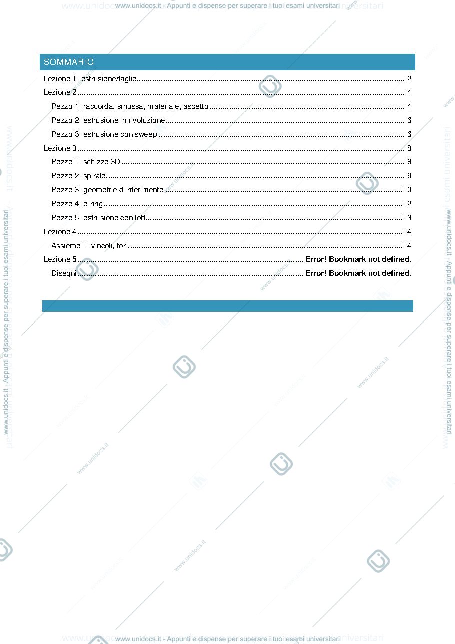 Anteprima pagina 2 — Appunti Solidworks