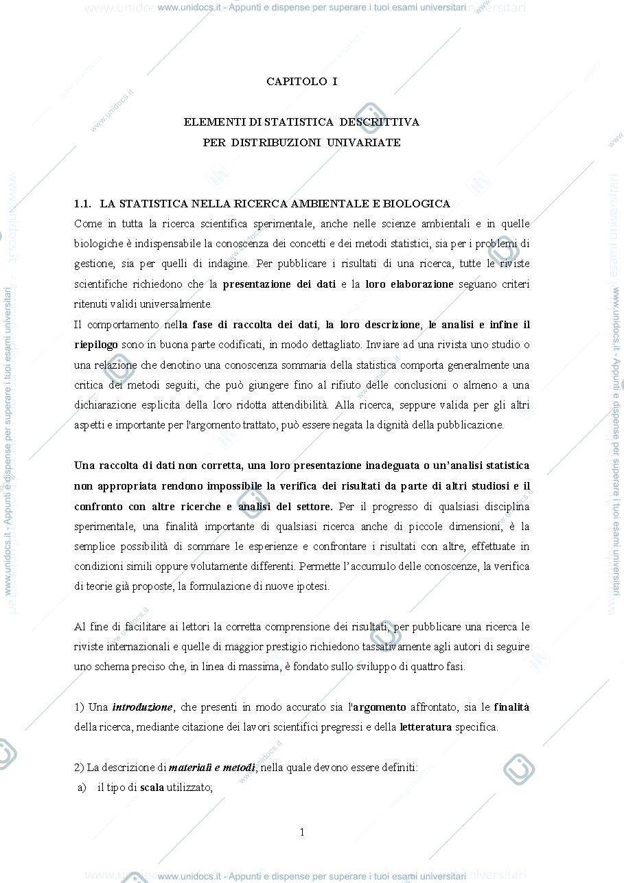 Anteprima pagina 2 — libro biostatistica cap1