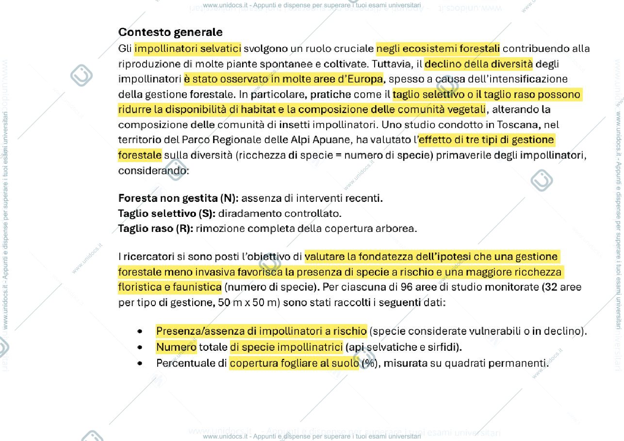 Anteprima pagina 1 — Esercizi