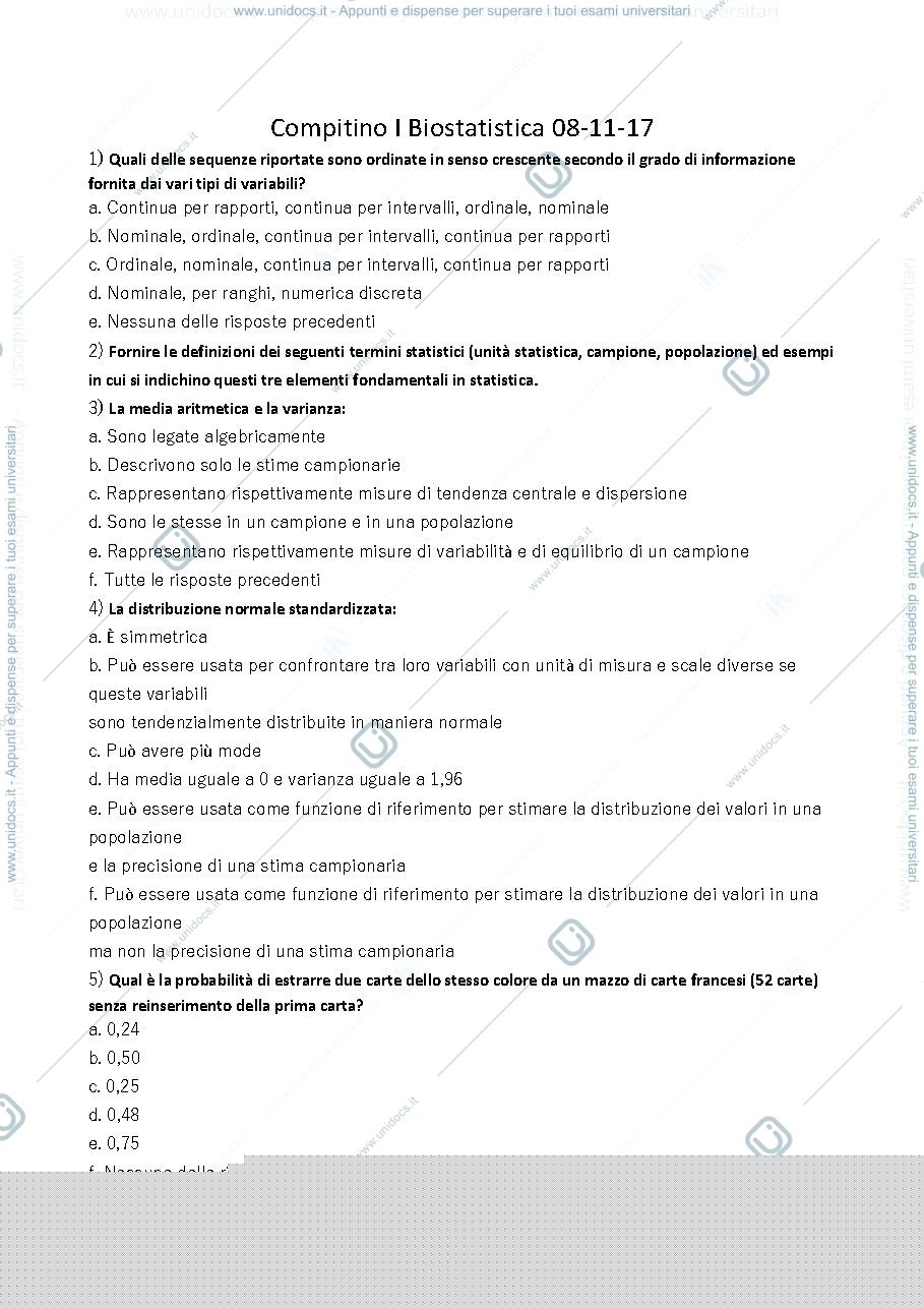 Anteprima pagina 1 — vecchi compiti