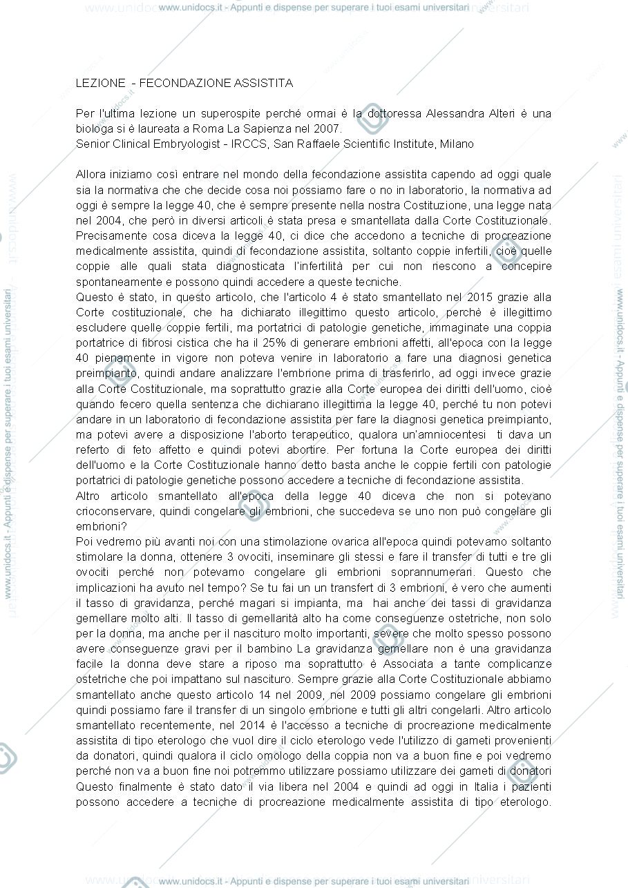 Anteprima pagina 1 — fecondazione assistita