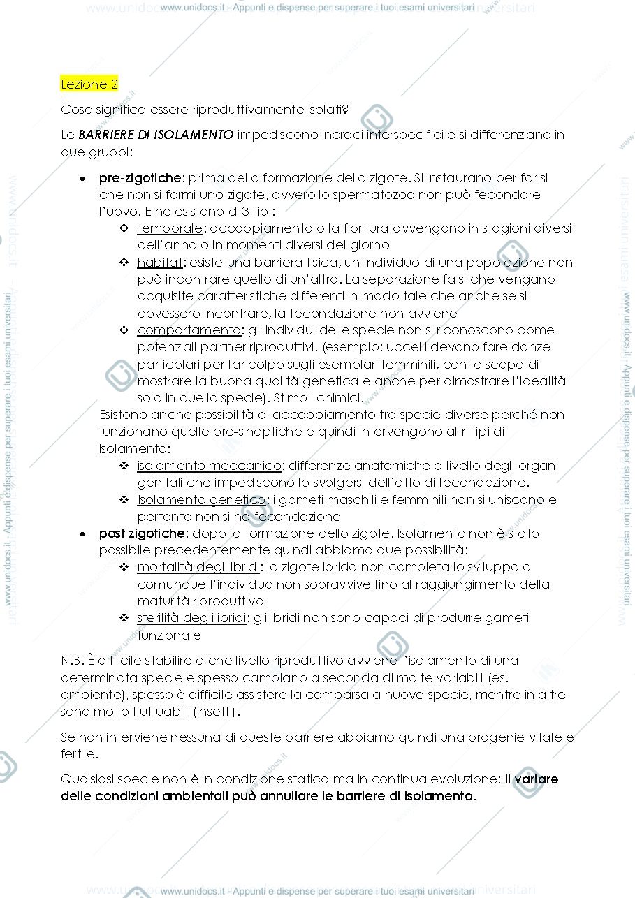 Anteprima pagina 1 — Lezione 2 - biotecnologie di base