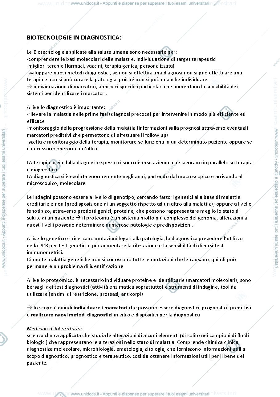 Anteprima pagina 1 — Processo diagnostico