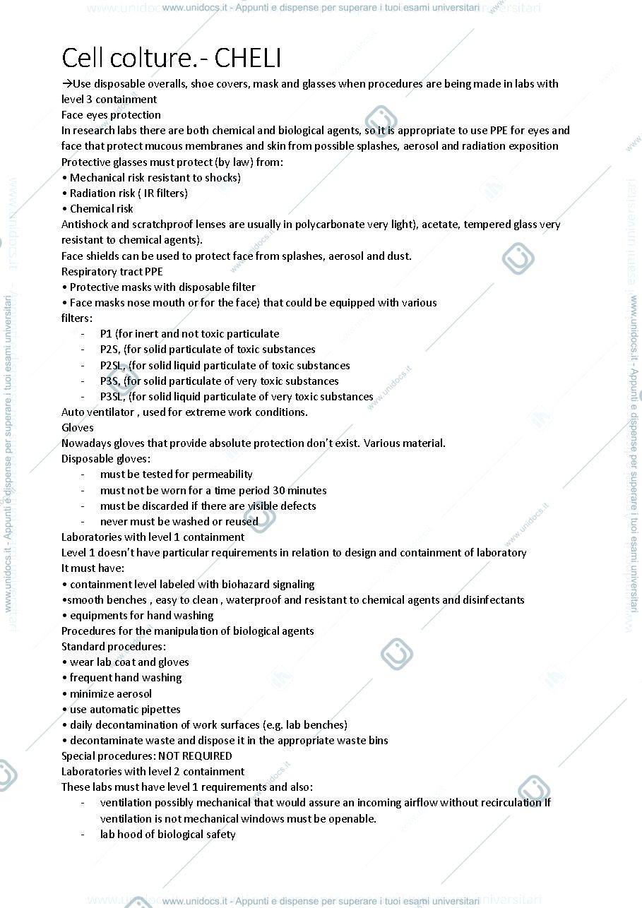 Anteprima pagina 3 — APPUNTI DI CELL COLTURE