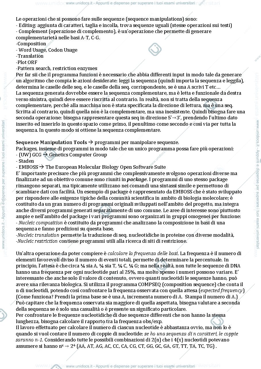 Anteprima pagina 2 — bioinformatica