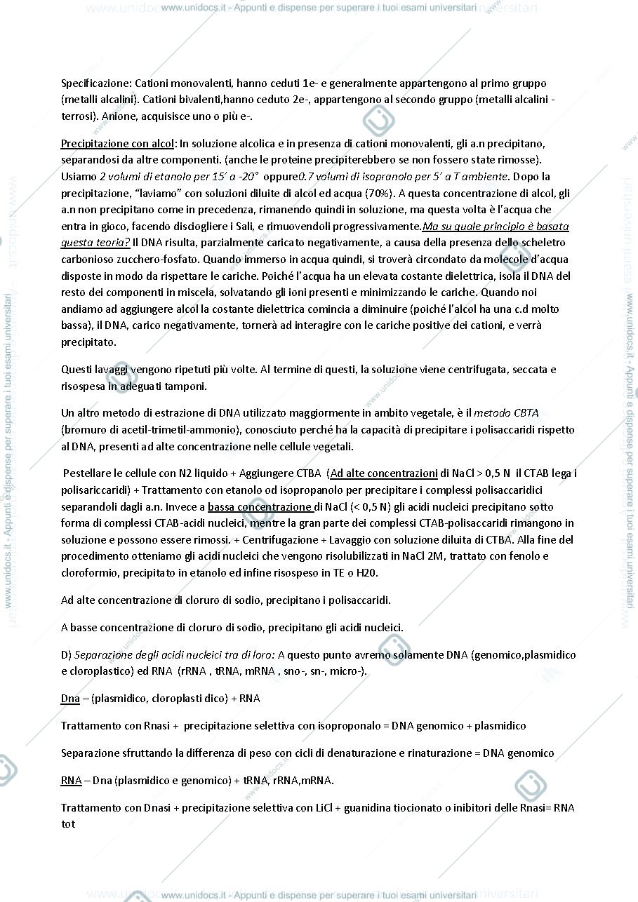 Anteprima pagina 3 — biotec ricombinanti appunti prof. Trovato 
