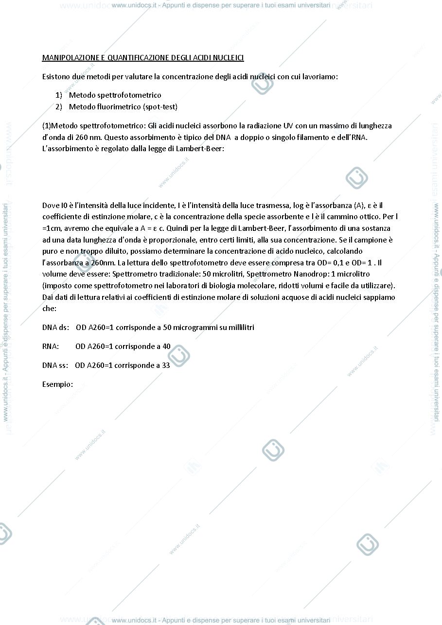 Anteprima pagina 5 — biotec ricombinanti appunti prof. Trovato 