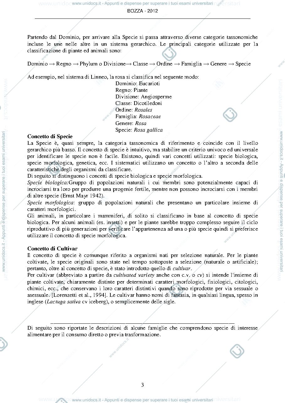 Anteprima pagina 3 — Appunti botanica sistematica 
