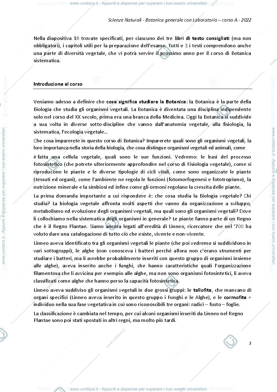 Anteprima pagina 2 — Botanica generale