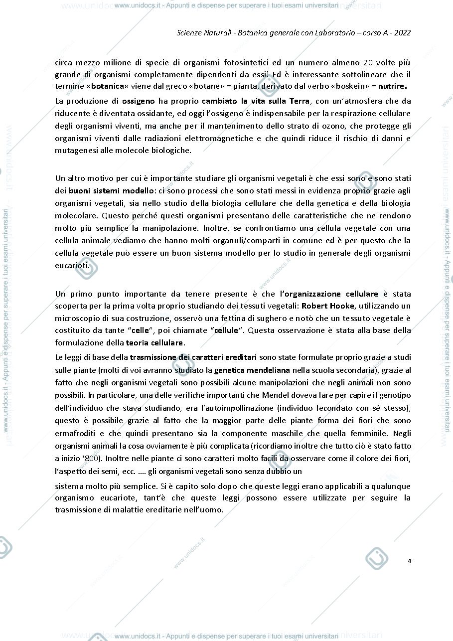 Anteprima pagina 4 — Botanica generale