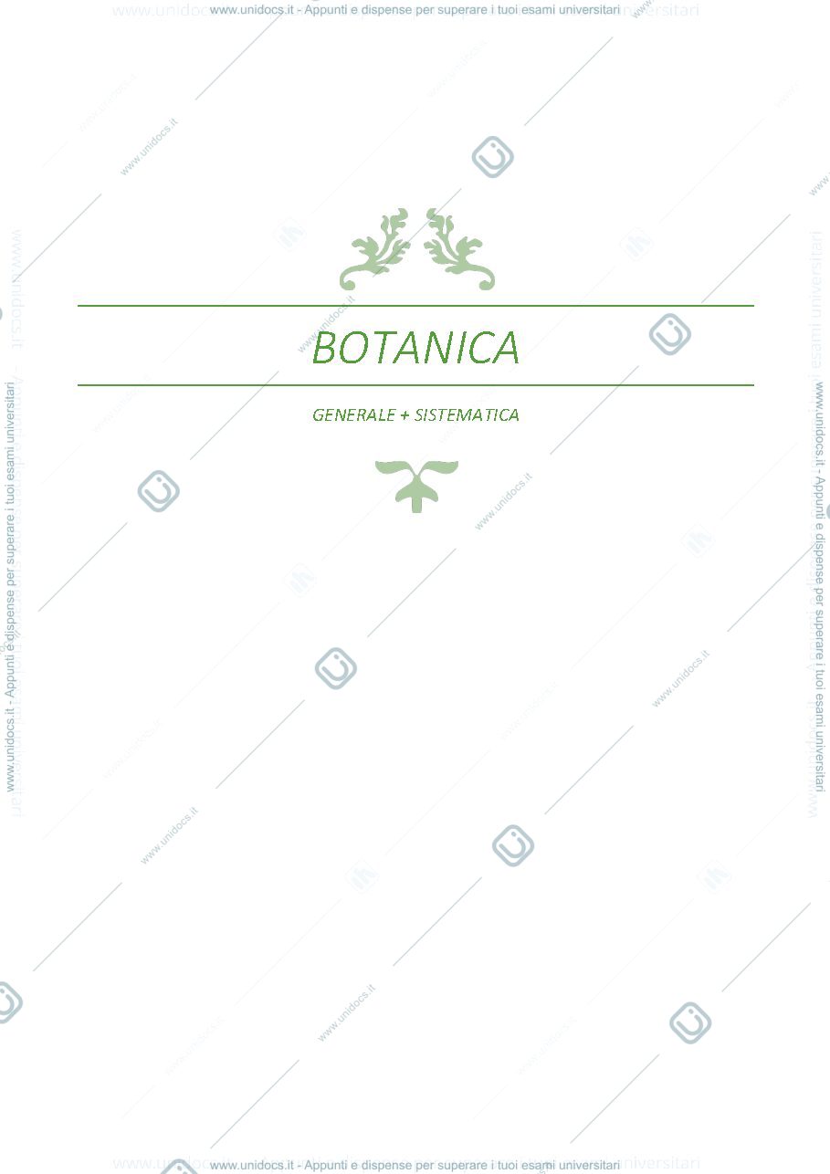 Anteprima pagina 1 — Botanica generale e sistematica