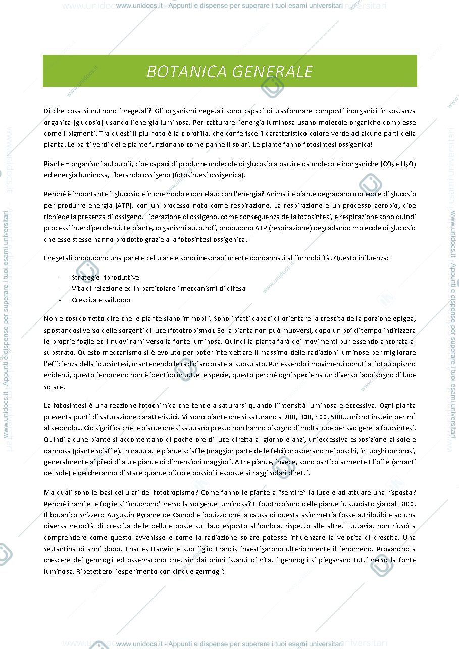 Anteprima pagina 2 — Botanica generale e sistematica