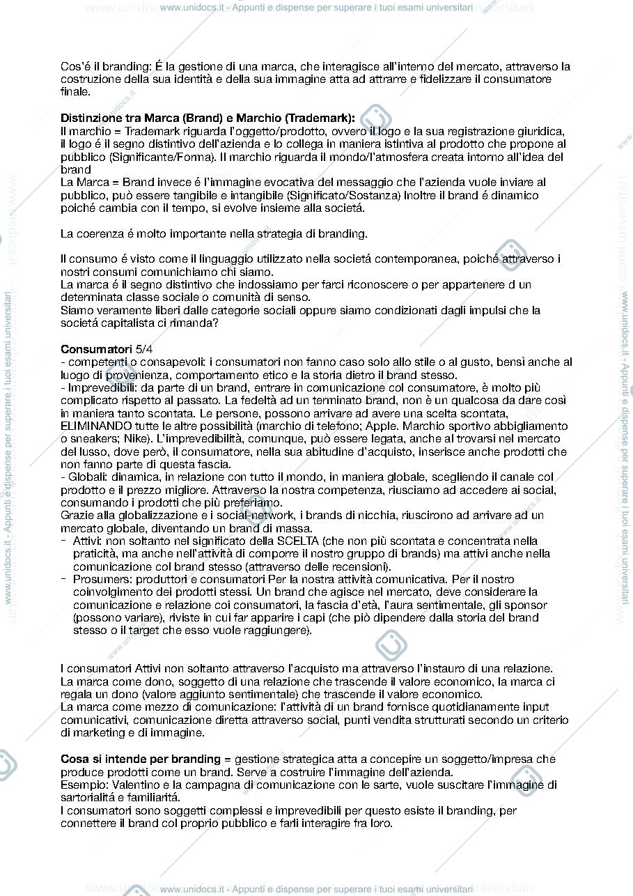 Anteprima pagina 1 — Esame branding 