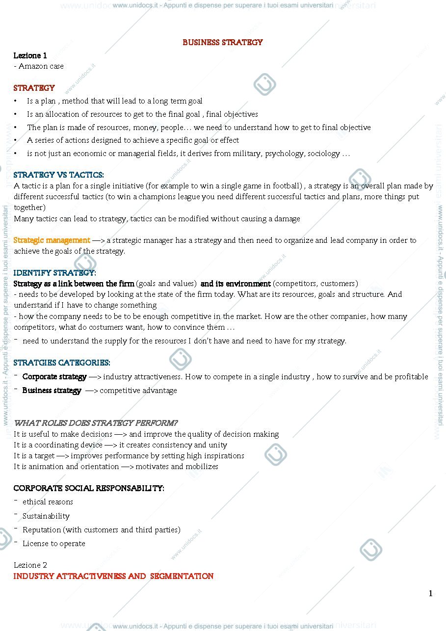 Anteprima pagina 1 — Business Strategy