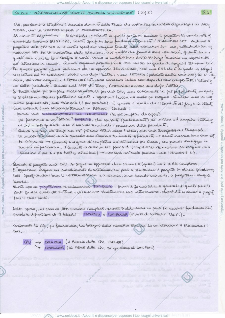 Anteprima pagina 1 — DLX_Sequenziale
