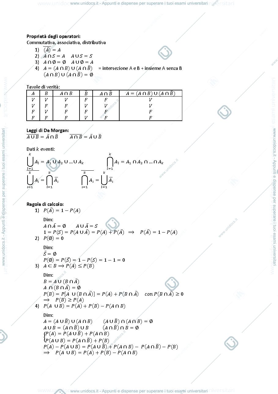 Anteprima pagina 2 — calcolo delle probabilità