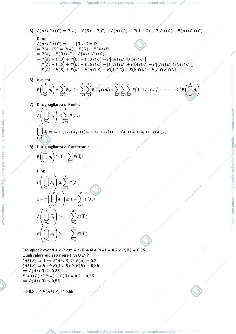 Anteprima pagina 3 — calcolo delle probabilità