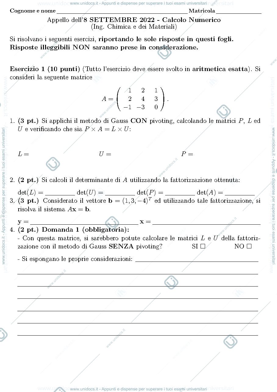 Anteprima pagina 1 — Appello
