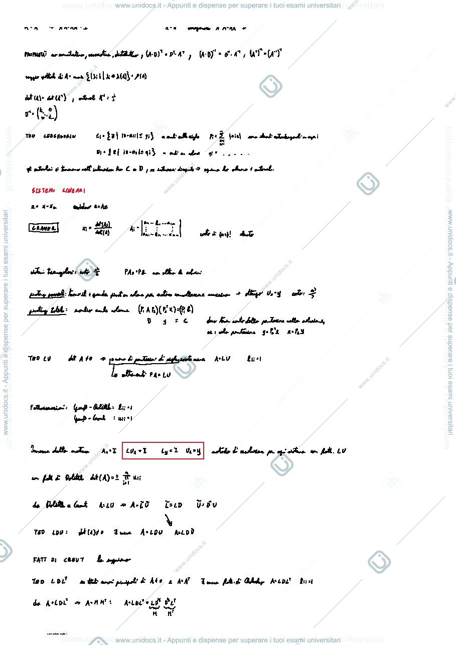 Anteprima pagina 3 — Riassuntone calcolo numerico