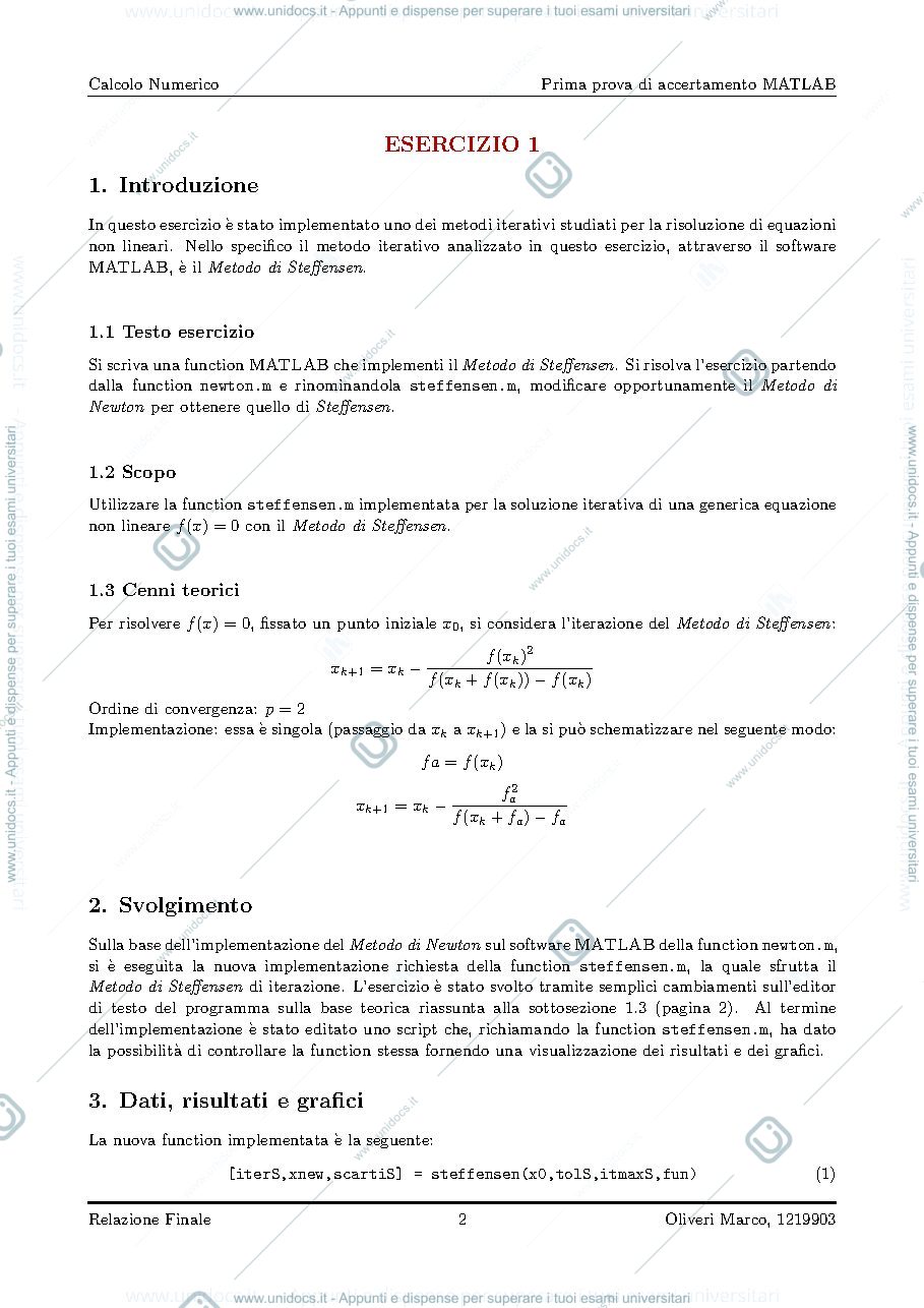 Anteprima pagina 3 — Esercizi Matlab