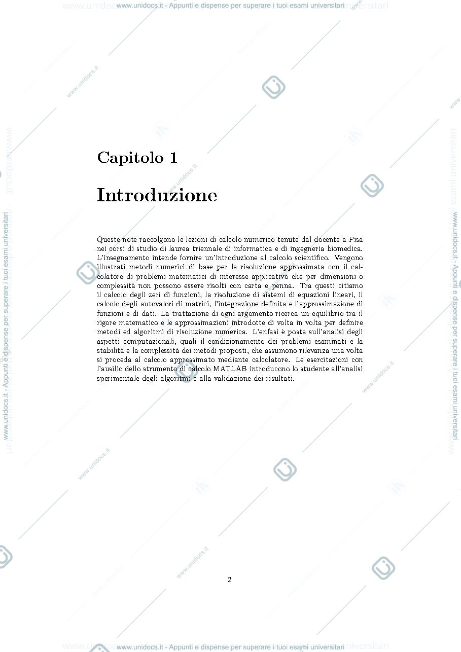 Anteprima pagina 4 — LEZIONI DI CALCOLO NUMERICO
