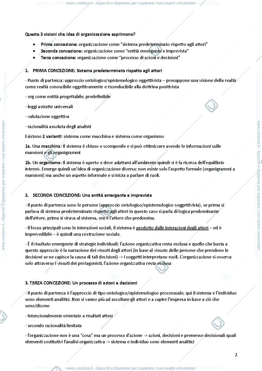 Anteprima pagina 2 — Appunti lezioni cambiamento organizzativo