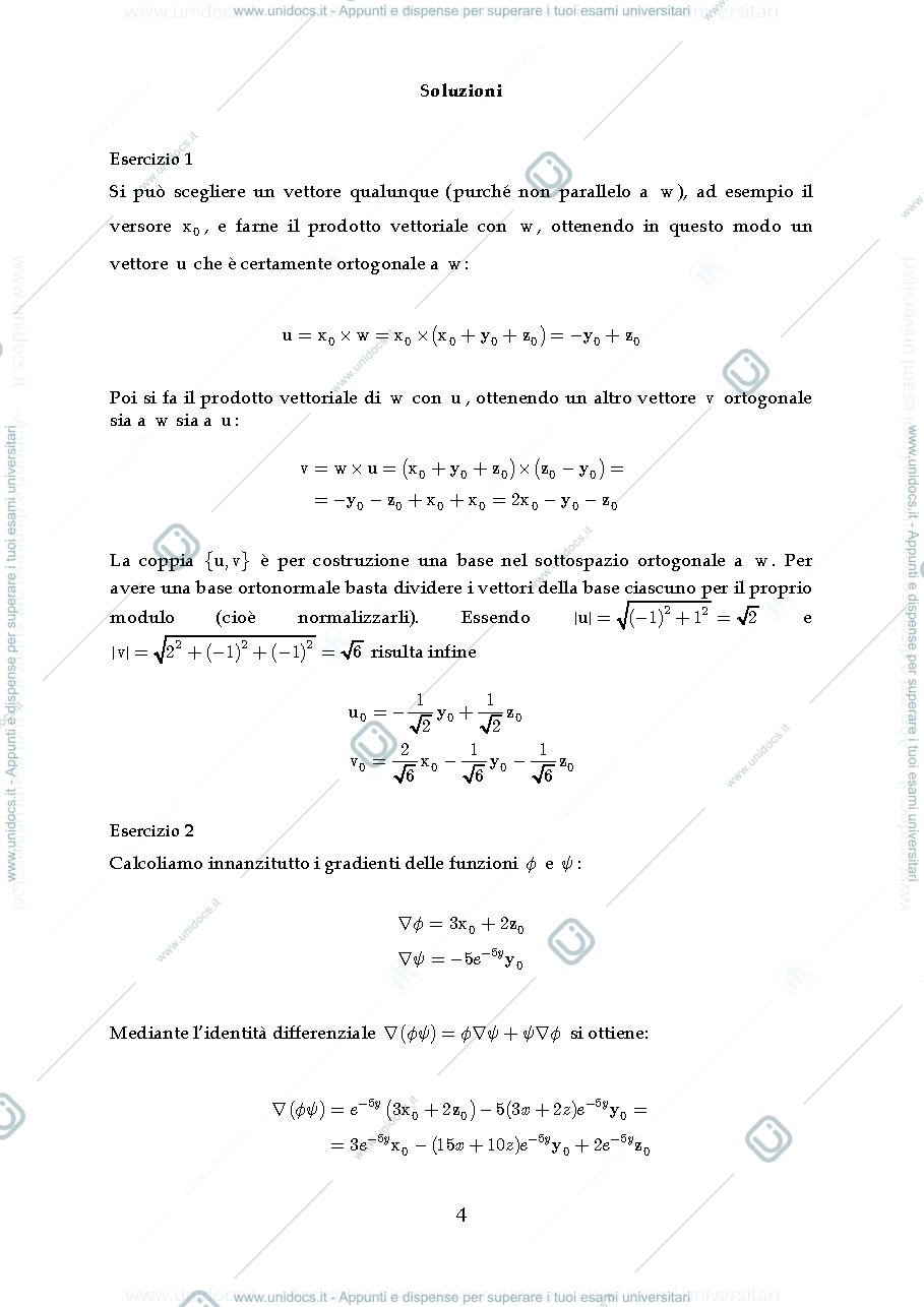 Anteprima pagina 4 — Esercizi campi elettromagnetici 