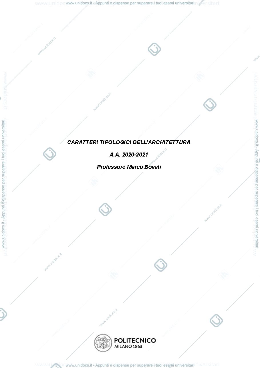 Anteprima pagina 1 — appunti corso del prof. Bovati