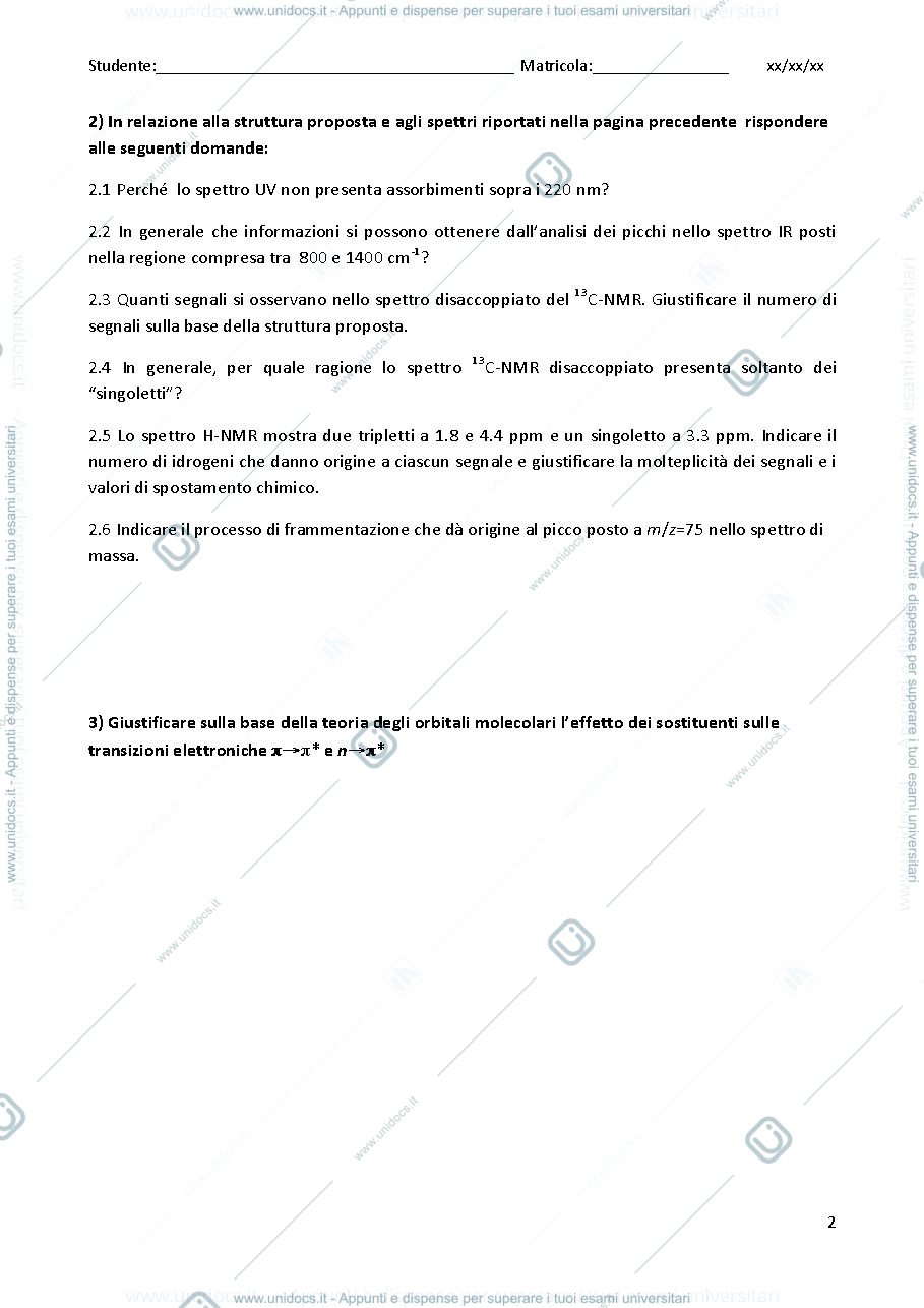 Anteprima pagina 2 — Prova d’esame 