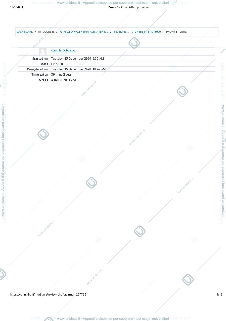 Anteprima pagina 1 — quiz esame
