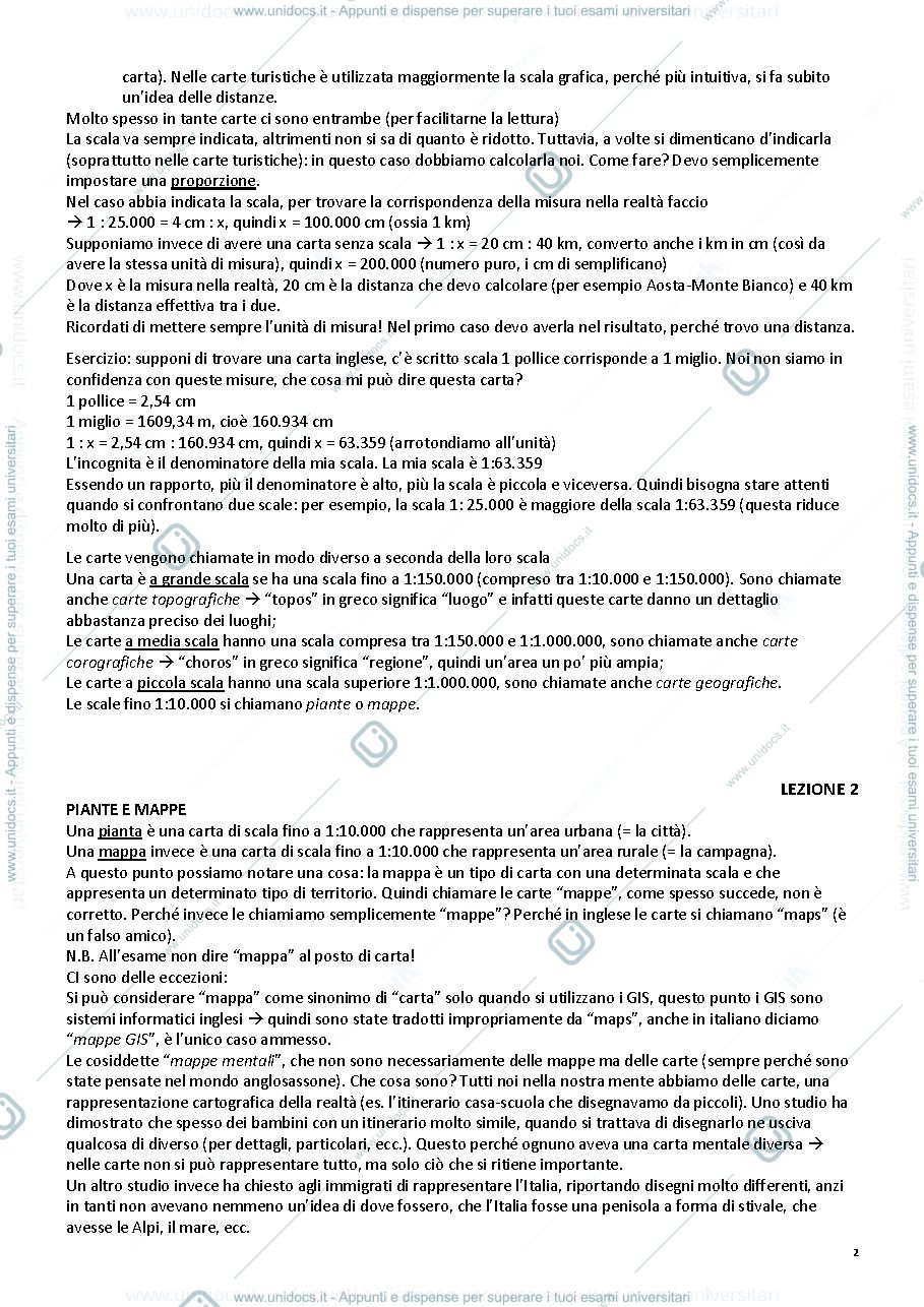 Anteprima pagina 2 — Appunti Cartografia per il turismo
