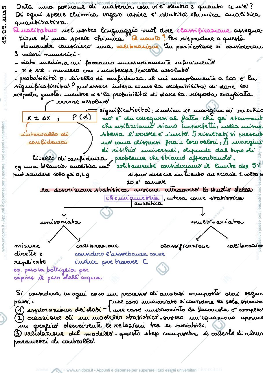 Anteprima pagina 3 — Chemiometria