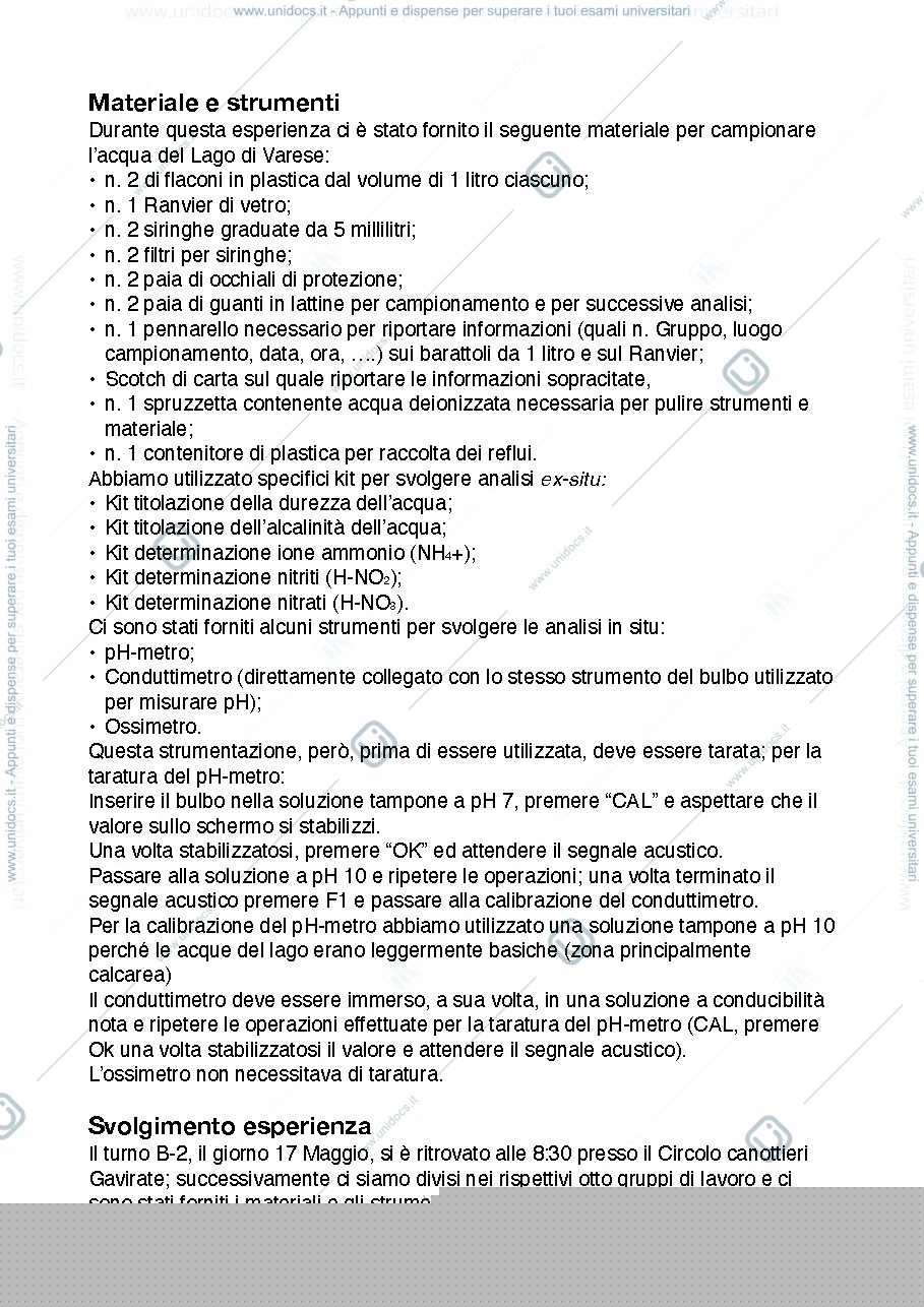Anteprima pagina 3 — relazione uscita