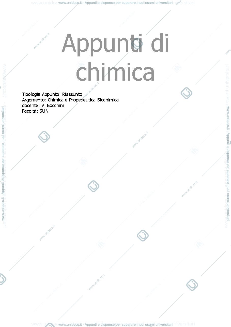 Anteprima pagina 1 — Chimica Org e Inorg
